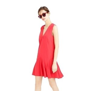 J. Crew sleeveless flounce dress